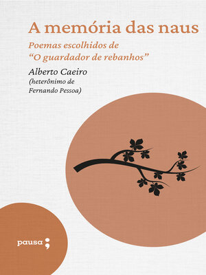 cover image of A memória das naus--poemas escolhidos de Alberto Caeiro